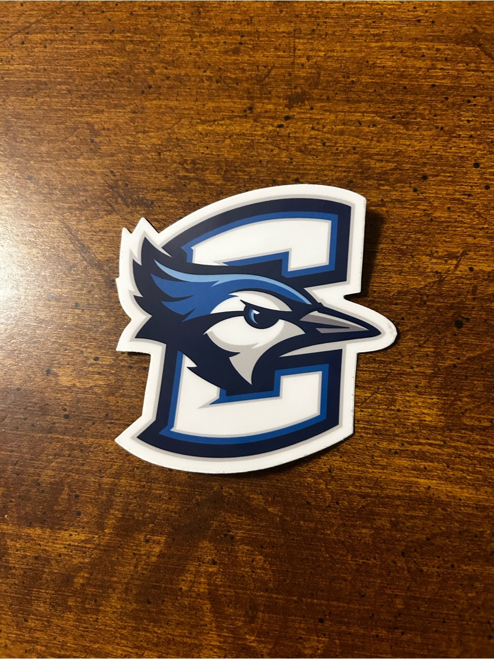 CREIGHTON UNIVERSITY BILLY BLUEJAY LOGO STICKER (BRAND NEW)